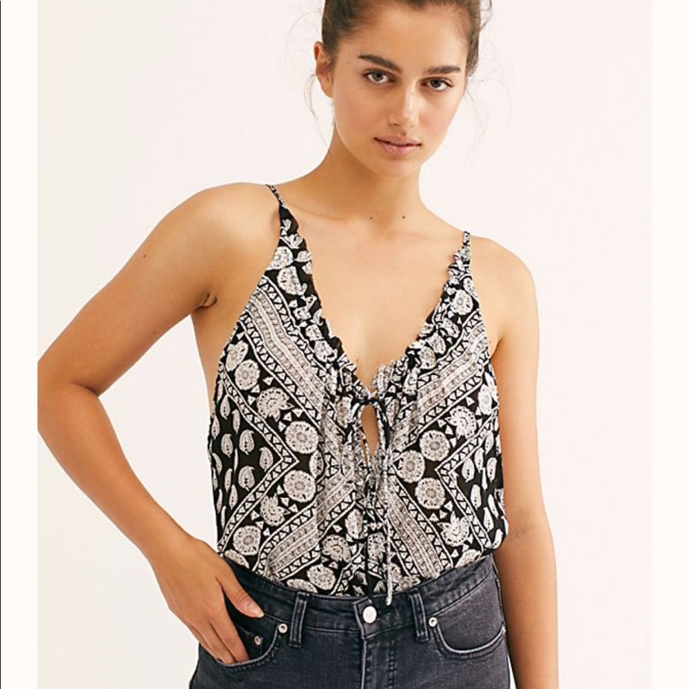 Free People Stay on the Line Bodysuit
